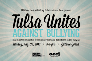 Tulsa unites against bullying rally social media decal